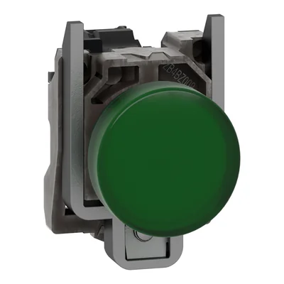 Lámpara de señalización Harmony XB4 con bombilla verde 250V