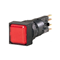 Lámpara de señalización, lente roja, con bombilla de 24 V, Q18LF-RT/WB