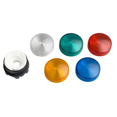 Lámpara de señalización Ø22, LED de 5 colores, redonda, plástico