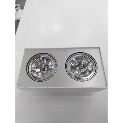 Lámpara de techo display blanca Bloq