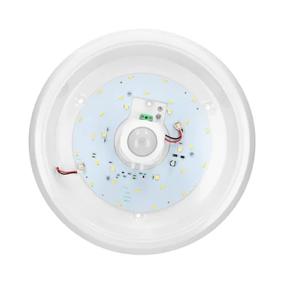 Lámpara de techo LED de emergencia ZONDA 12W/1.2W con sensor de movimiento, 800lm/80lm, IP20, 4000K, policarbonato opalino, blanco