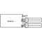 Lámpara fluorescente lineal no integrada 18W G13 1300lm CW