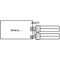 Lámpara fluorescente lineal no integrada 18W G13 1300lm CW