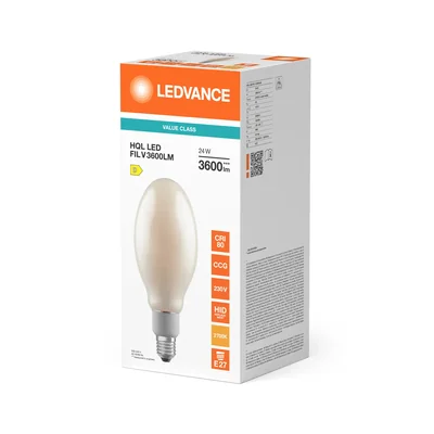 Lámpara LED de filamento HQL VALUE 3600LM 24W 827 E27