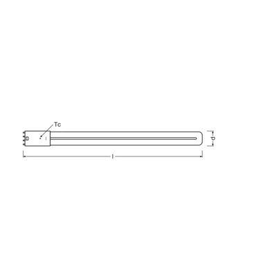 Lámpara LED DULUX L36 HF V 18W 830 2G11 LEDV LEDVANCE