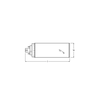 Lámpara LED DULUX T/E26 HF V 10W 830 GX24Q-3LEDV LEDVANCE
