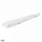 Lámpara LED hermética ARKOS 3 de 120 cm, 50 W, 4000 K, 9000 lúmenes, IP66, pantalla de PMMA color blanco lechoso.
