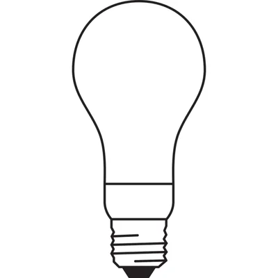 Lámpara LED PERFORMANCE CLASS CLASSIC A, cristal esmerilado, 150 W, regulable, 18 W/827, casquillo E27, LEDVANCE