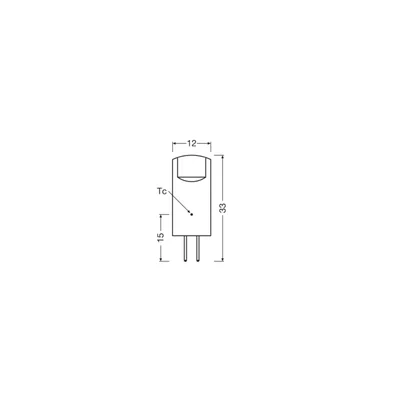 Lámpara LED PIN 12V P 1.5W 827 Transparente G4