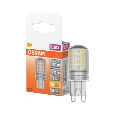 Lámpara LED PIN40 CL 4.2W/827 230V G9
