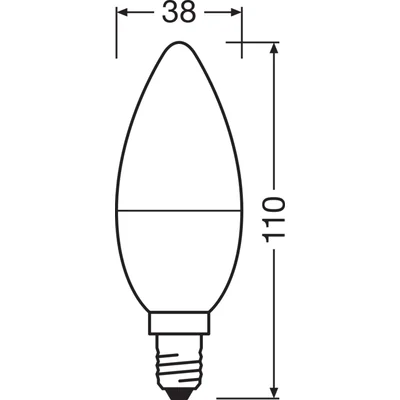 Lámpara LED VALUE CLASSIC B 60 de 6,8 W/4000 K E14