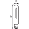 Lampe à décharge NAV-T 70 SUPER 4Y 70W 93lm 2000K WW