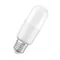 Lampe bâton LED PCR classique 8,5 W 827 givrée E27