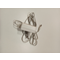 Lampe de bureau Crane blanc