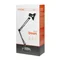 Lampe de bureau DEON, 60 W, culot E27, haute, acier, blanche
