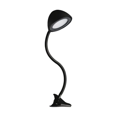 Lampe de bureau LED RONI à clip noir