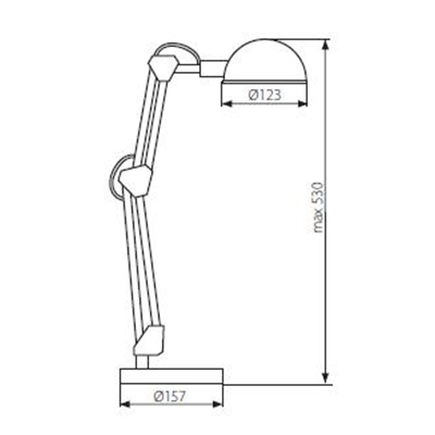 Lampe de bureau PIXA KT-40 NOIR