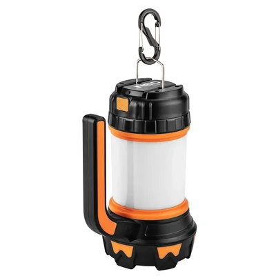 Lampe de camping rechargeable 800 lm avec batterie externe et LED CREE T6 + SMD 3 en 1