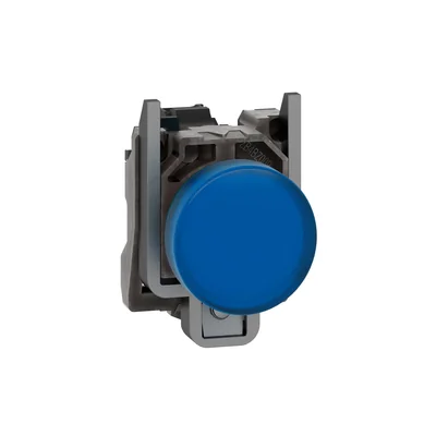 Lampe de signalisation bleu LED 110-120V métal typique