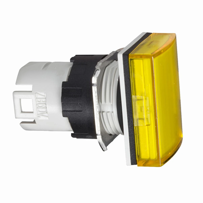 Lampe de signalisation LED rectangulaire jaune