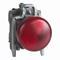 Lampe de signalisation métal LED rouge 230V