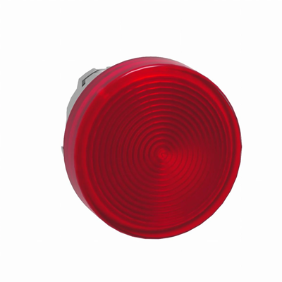 Lampe de signalisation ondulée en métal à LED rouge