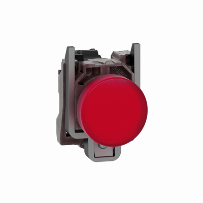 Lampe de signalisation rouge LED 110-120V métal, typique