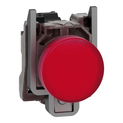 Lampe de signalisation rouge LED 110-120V métal, typique
