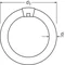 Lampe fluorescente circulaire non intégrée 22W G10q 1350lm WW