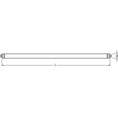 Lampe fluorescente linéaire non intégrée Basic L 13W G13 830lm NW