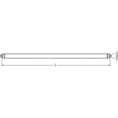 Lampe fluorescente linéaire non intégrée Lumilux FQ 24W G5 230V 1750lm NW