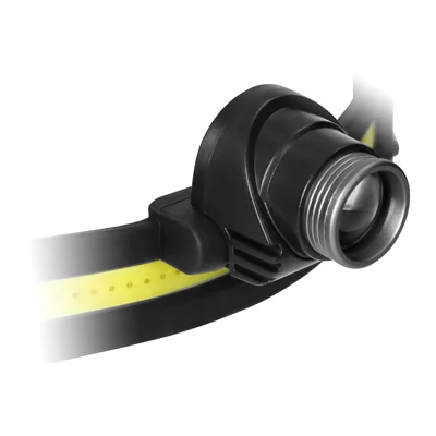 Lampe frontale LED COB + CREE avec batterie de 1200 mAh