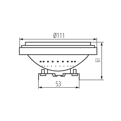 Lampe LED IQ-LED AR-111 13W-WW