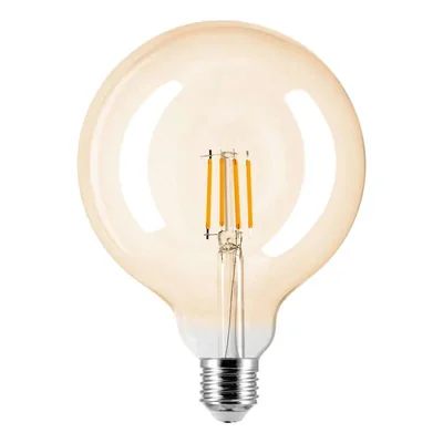 Lampe LED ORO AMBER E27 G125 6W WW