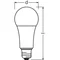 Lampe LED PERFORMANCE CLASSIQUE CLASSIQUE A 100 FR DIM 14W/827 E27 LEDVANCE