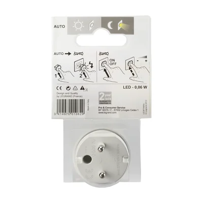 Lampe LED réglable pour douilles 2P+Z - Blanche