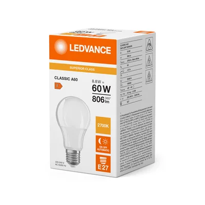 Lampe LED SUPERIOR CLASS CLASSIC A 60 FR non-dimmable 8,8 W/827 E27 LEDVANCE