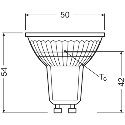 Lampe LED VALUE non dimmable PAR16 50 36° 4,3 W 840 GU10