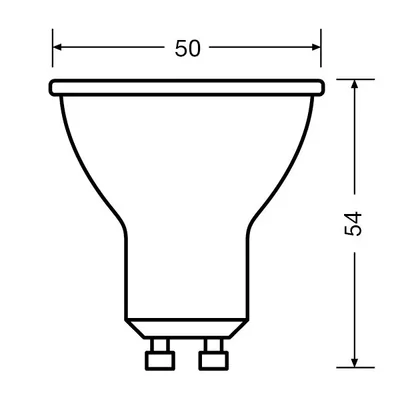 Lampe LED VALUE non dimmable PAR16 80 60° 6,9 W 830 230 V GU10