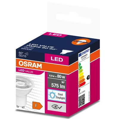 Lampe LED VALUE non dimmable PAR16 80 60° 6,9 W 865 230 V GU10