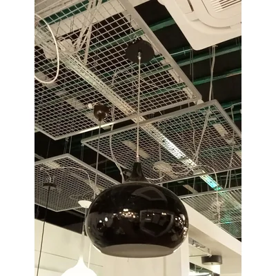 Lampe suspendue RIVA D33cm E27 noir