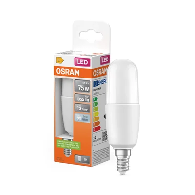 Lampe torche LED PCR classique 9,5 W 840 culot E14 dépoli