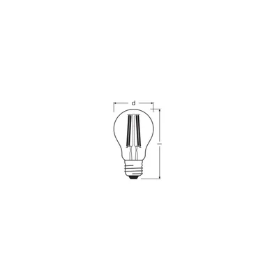 Lampe vintage 1906 CL A, filament en verre transparent, dorée, 63, non dimmable, 7,5 W, culot E27 (825).