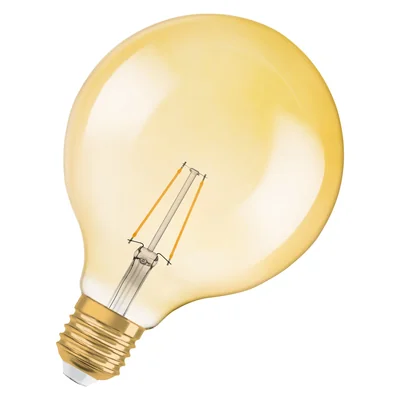 Lampe VINTAGE 1906 CL GLOBE125 Filament en verre transparent OR 22 non-dimmable 2,5W 825 E27
