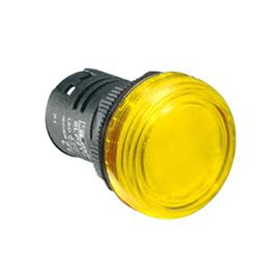 Lampka jednoczęściowa LED, żółta, 24VAC/DC