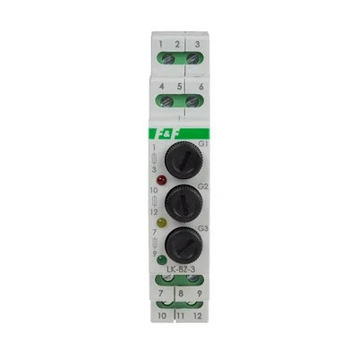 Lampka kontrolna 3 diody LED 3×230 V+N czerwona żółta zielona
