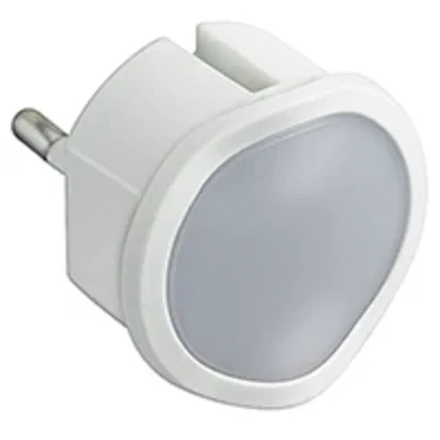 LAMPKA LED Z REGULACJĄ DO GNIAZD 2P+Z - BIAŁA