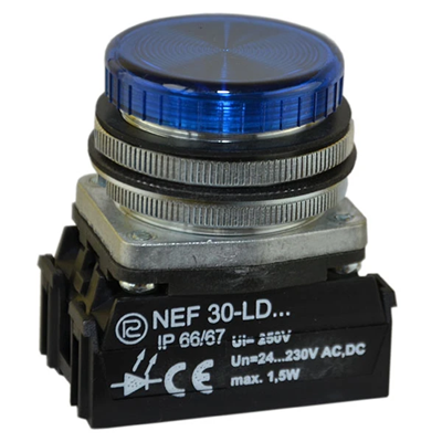 Lampka NEF30LD/24V-230V niebieska