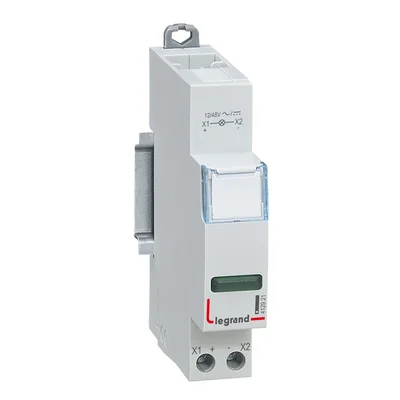 Lampka pojedyncza LED zielona 12/48V TH35