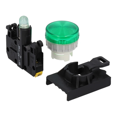Lampka sygnalizacyjna 22mm czerwona 230V AC LED